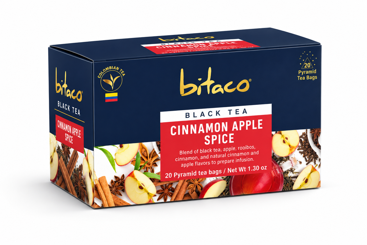 Bitaco Té Negro Cinnamon Apple Spice - Caja x 20 sobres