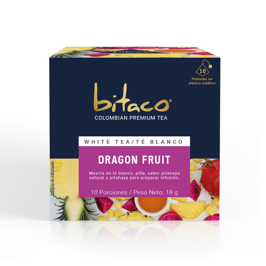 Bitaco Té Blanco Dragon Fruit - Caja x 10 sobres