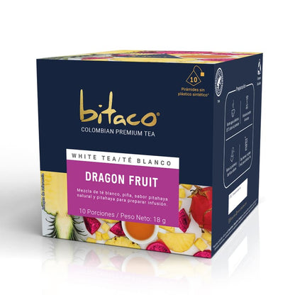 Bitaco Té Blanco Dragon Fruit - Caja x 10 sobres