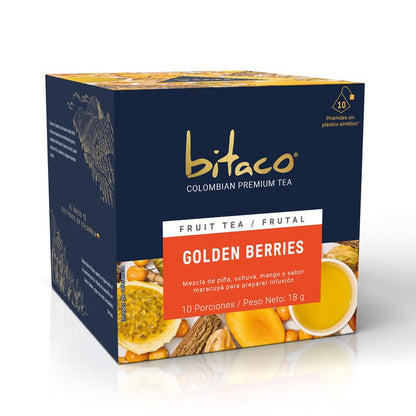 Bitaco Frutal Golden Berries - Caja x 10 sobres