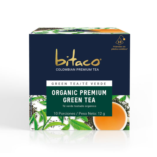 Bitaco Té Verde Organic Premium  - Caja x 10 sobres