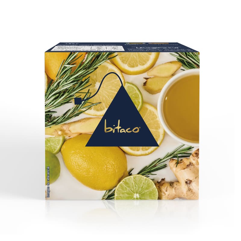 Bitaco Aromática Lemon & Ginger - Caja x 10 sobres