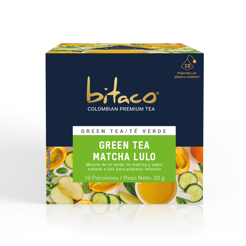 Bitaco Té Verde Matcha Lulo  - Caja x 10 sobres