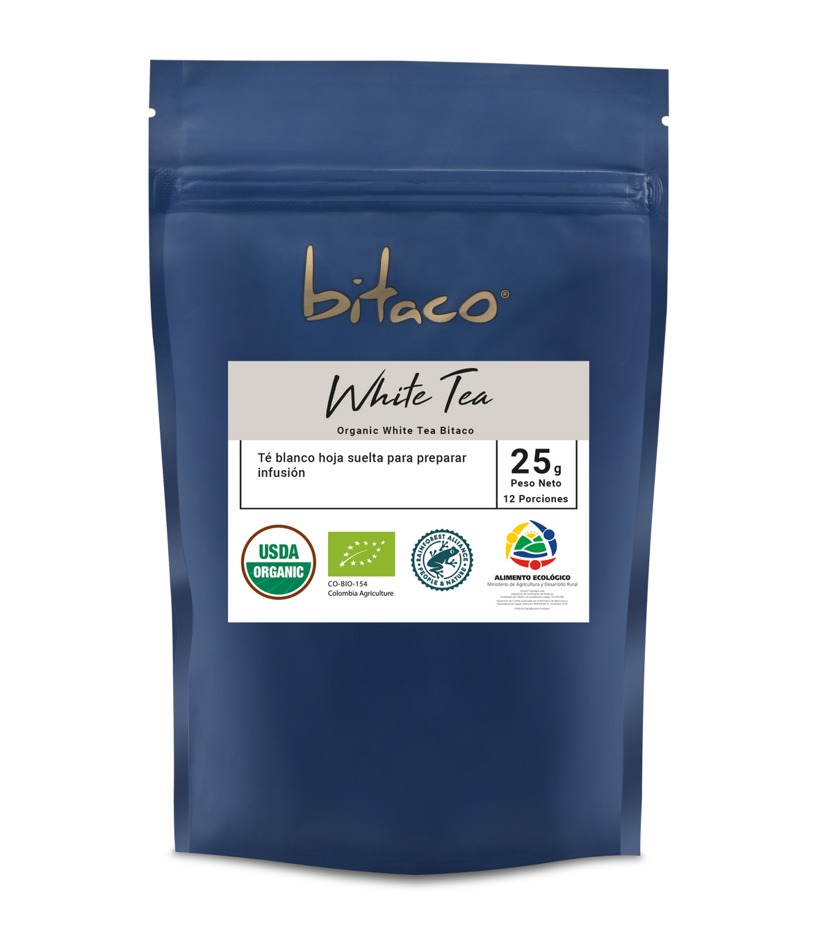 Bitaco Té Blanco Orgánico x 25 g